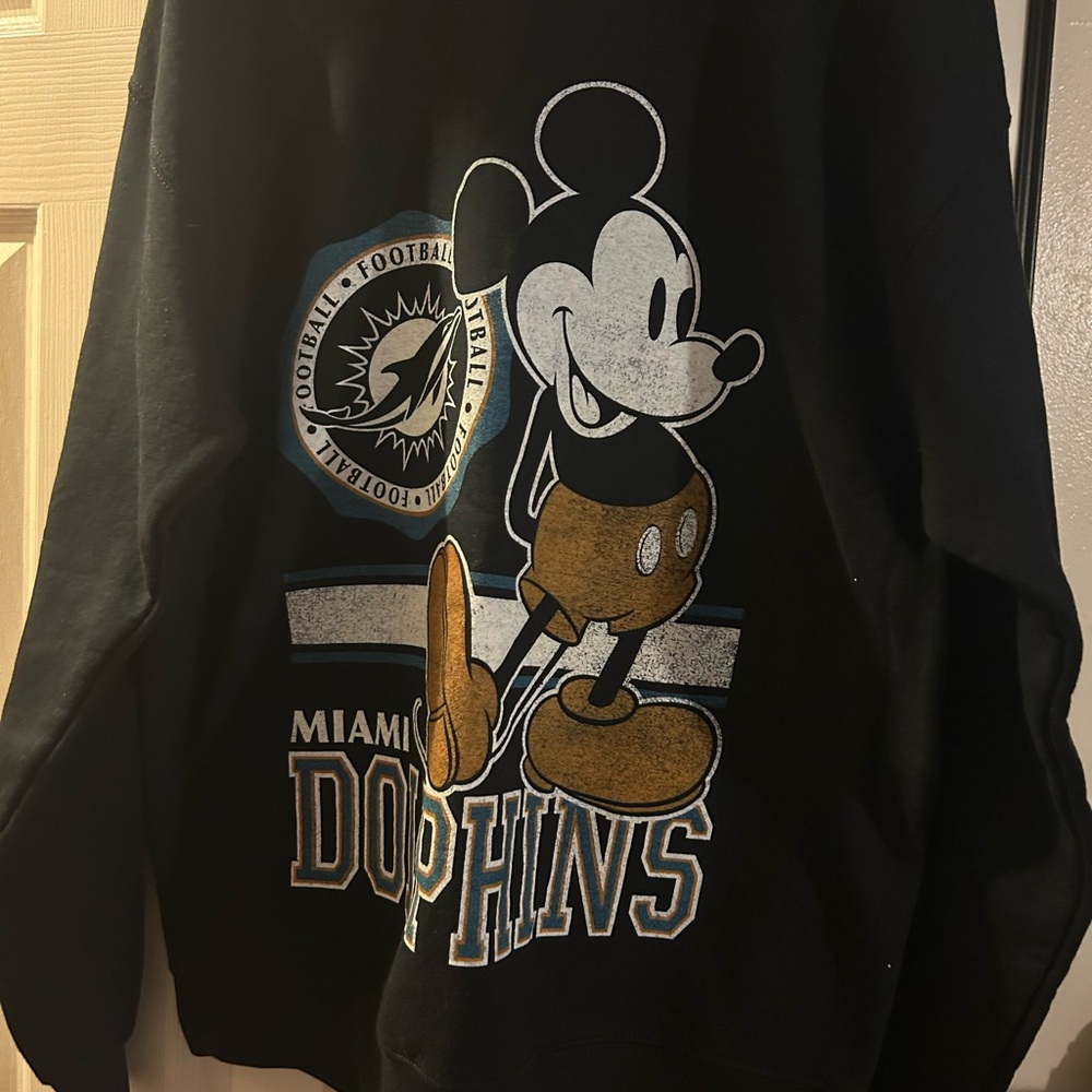 Disney Mickey Mouse Miami Dolphins Sweater